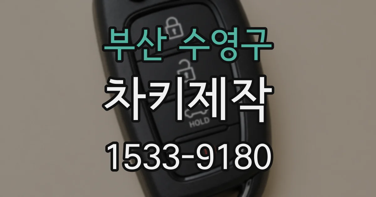 부산 수영구 차키제작
