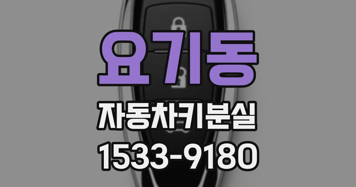 요기동 자동차키분실