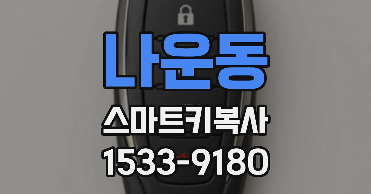 나운동 스마트키복사