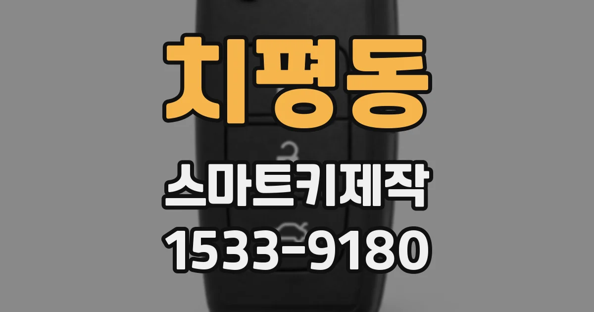 치평동 스마트키제작