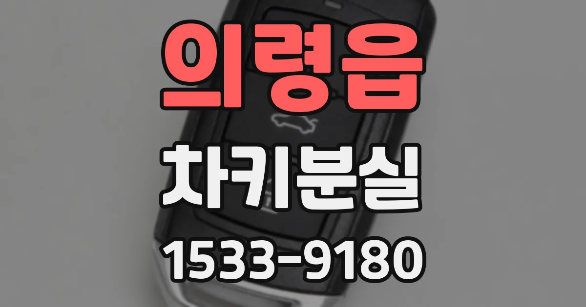 의령읍 차키분실