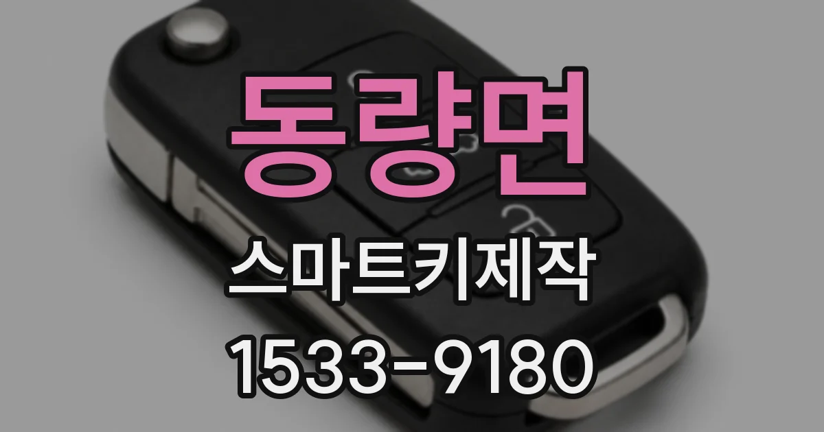 동량면 스마트키제작