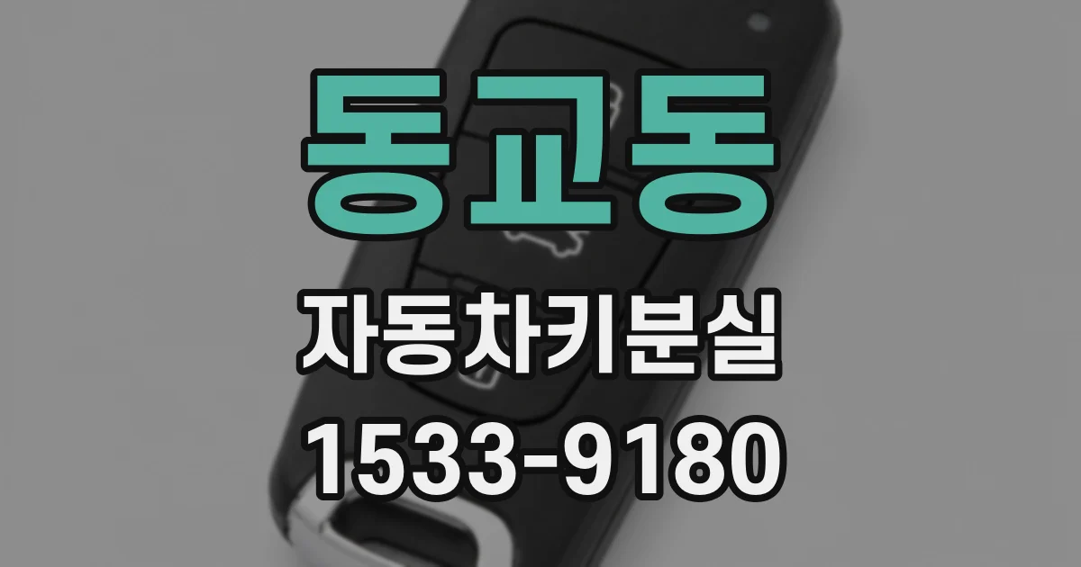 동교동 자동차키분실