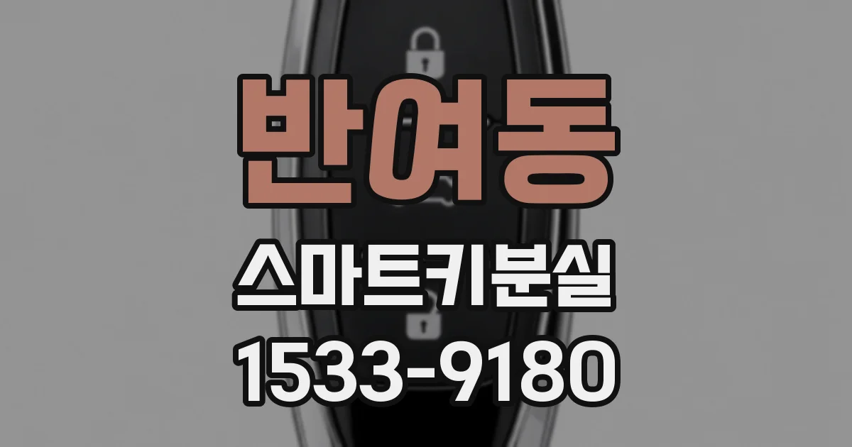 반여동 스마트키분실