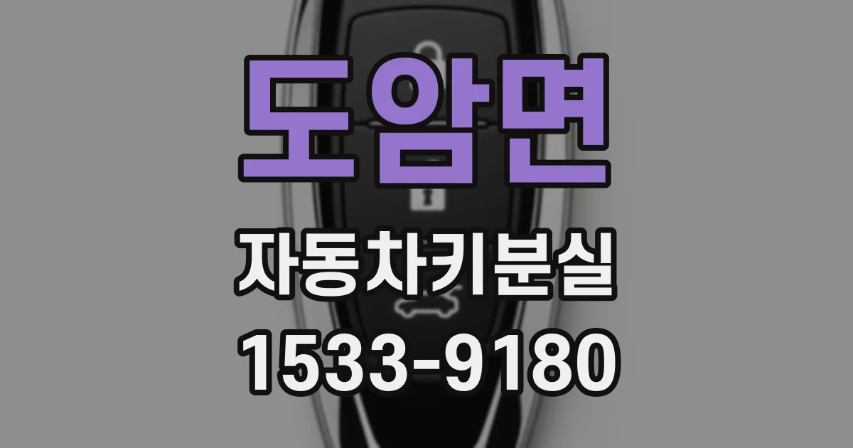 도암면 자동차키분실