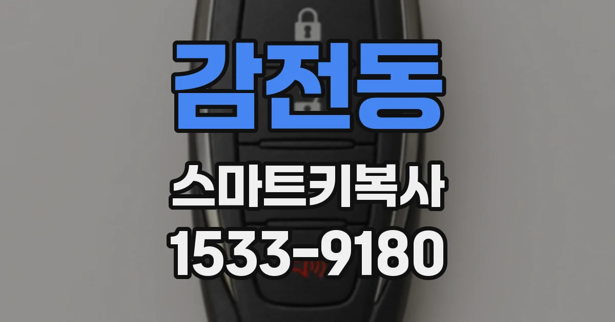 감전동 스마트키복사