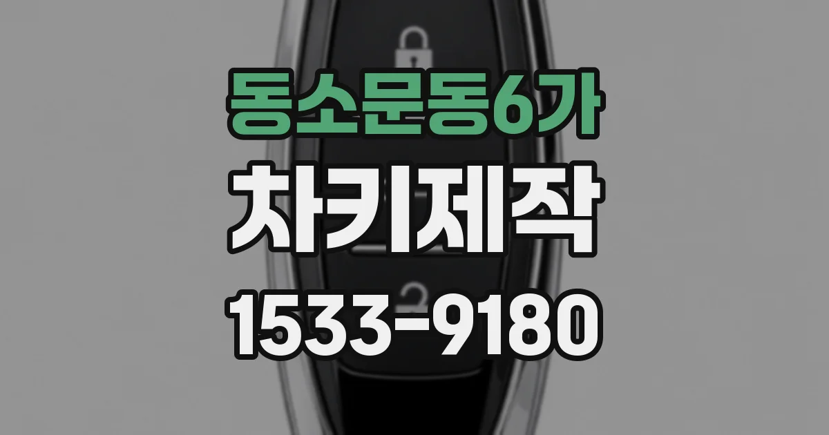 동소문동6가 차키제작