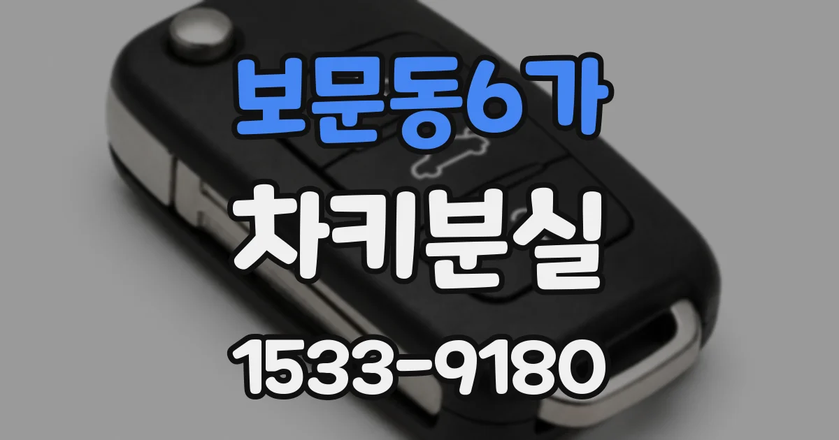 보문동6가 차키분실