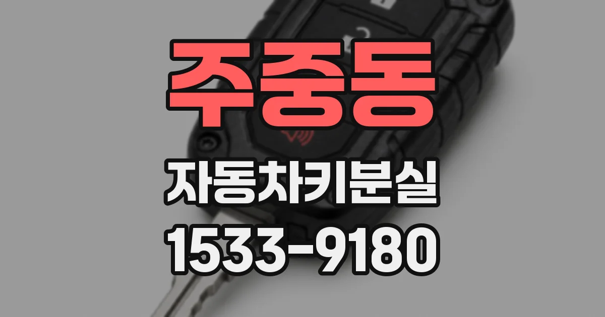 주중동 자동차키분실
