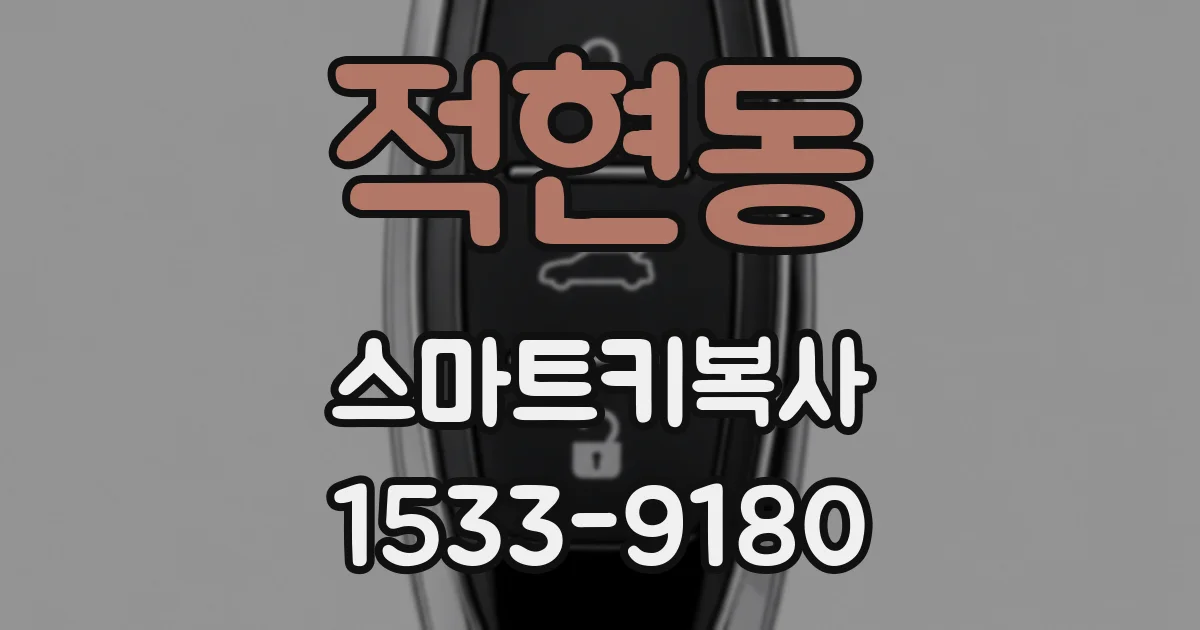 적현동 스마트키복사
