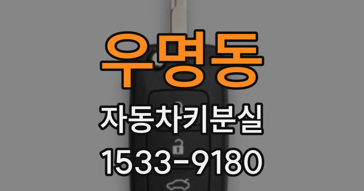 우명동 자동차키분실