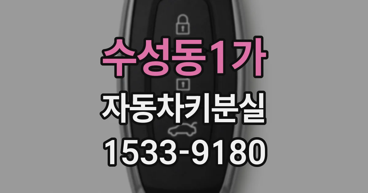 수성동1가 자동차키분실