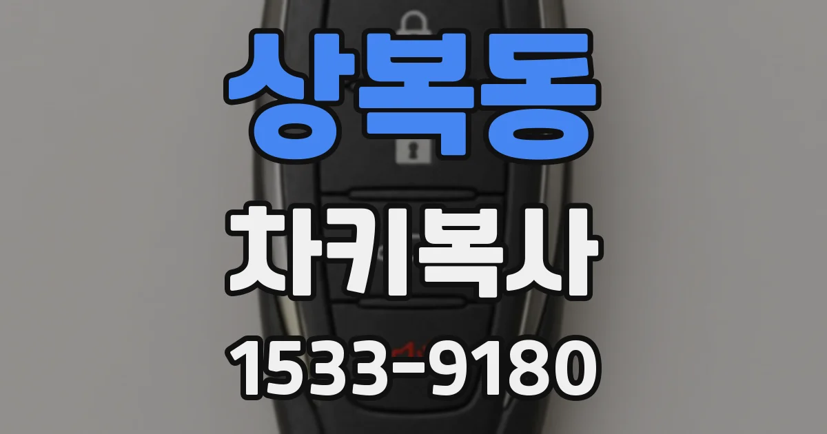 상복동 차키복사