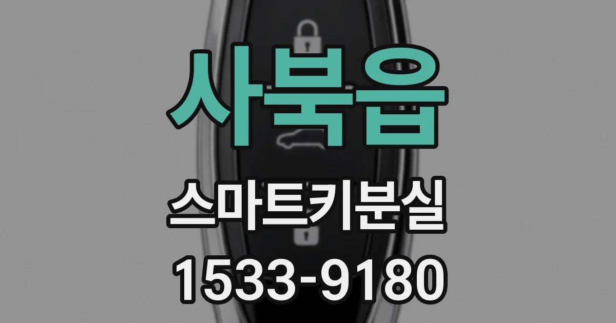 사북읍 스마트키분실