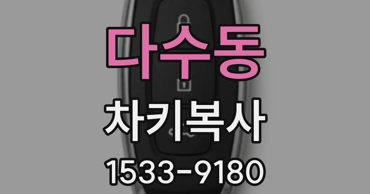 다수동 차키복사