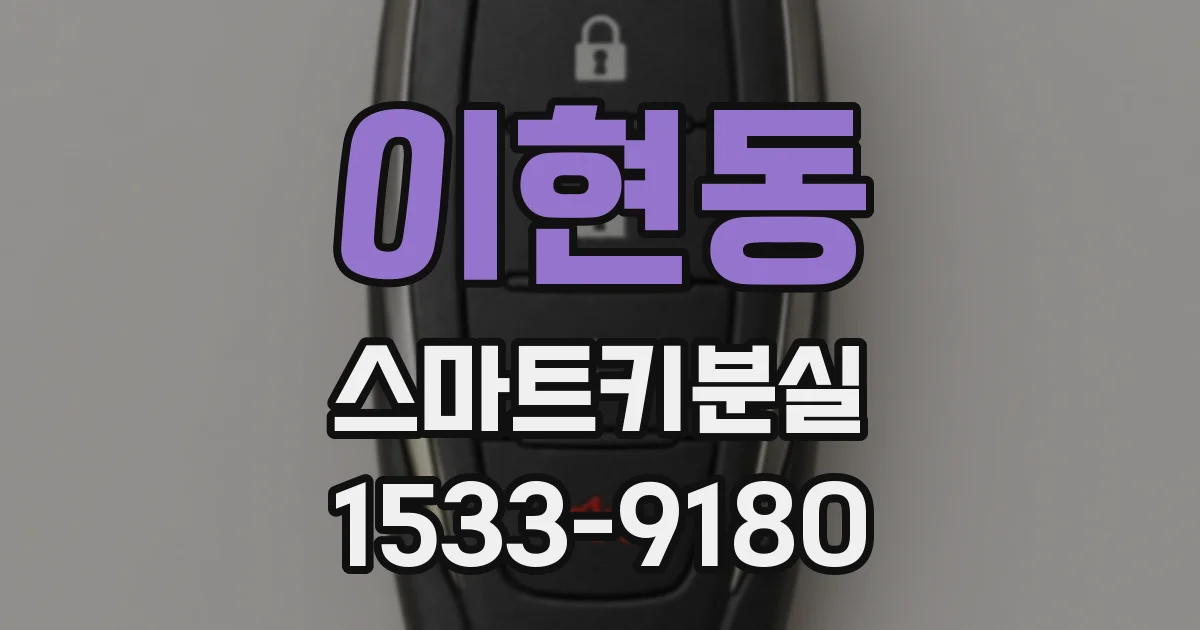이현동 스마트키분실