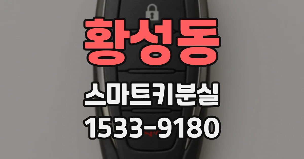 황성동 스마트키분실