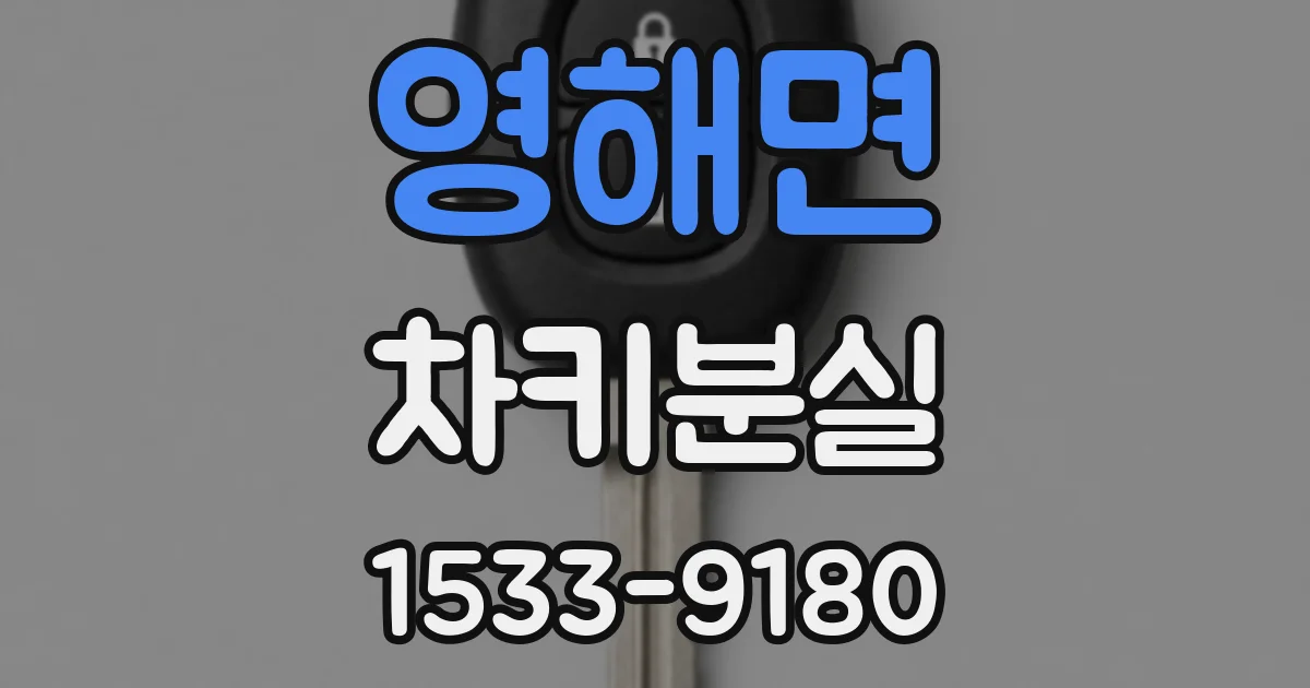 영해면 차키분실