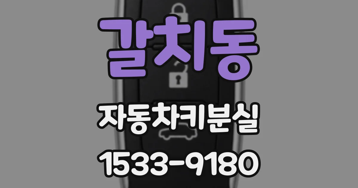 갈치동 자동차키분실