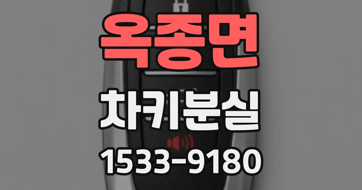 옥종면 차키분실