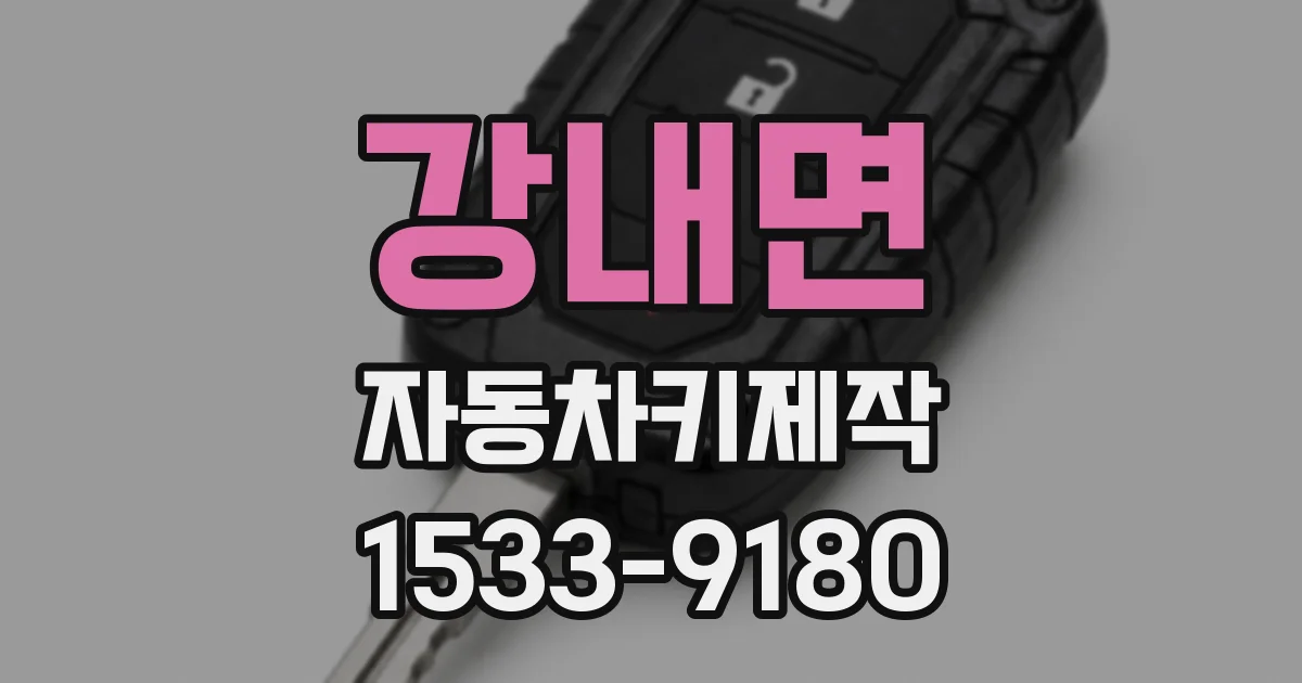 강내면 자동차키제작