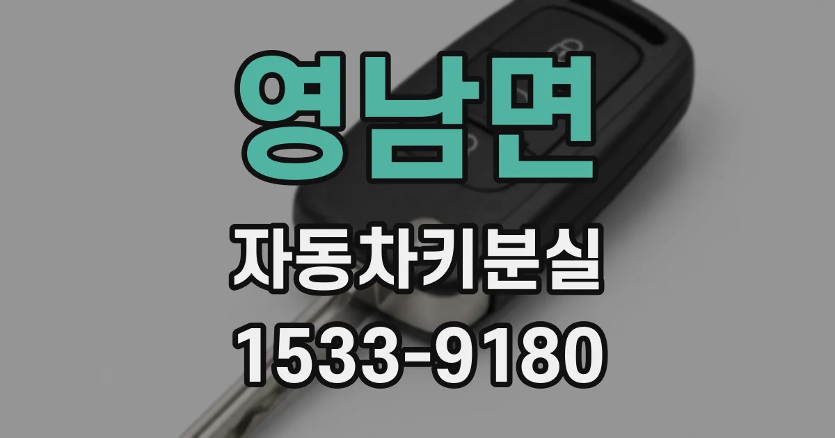 영남면 자동차키분실