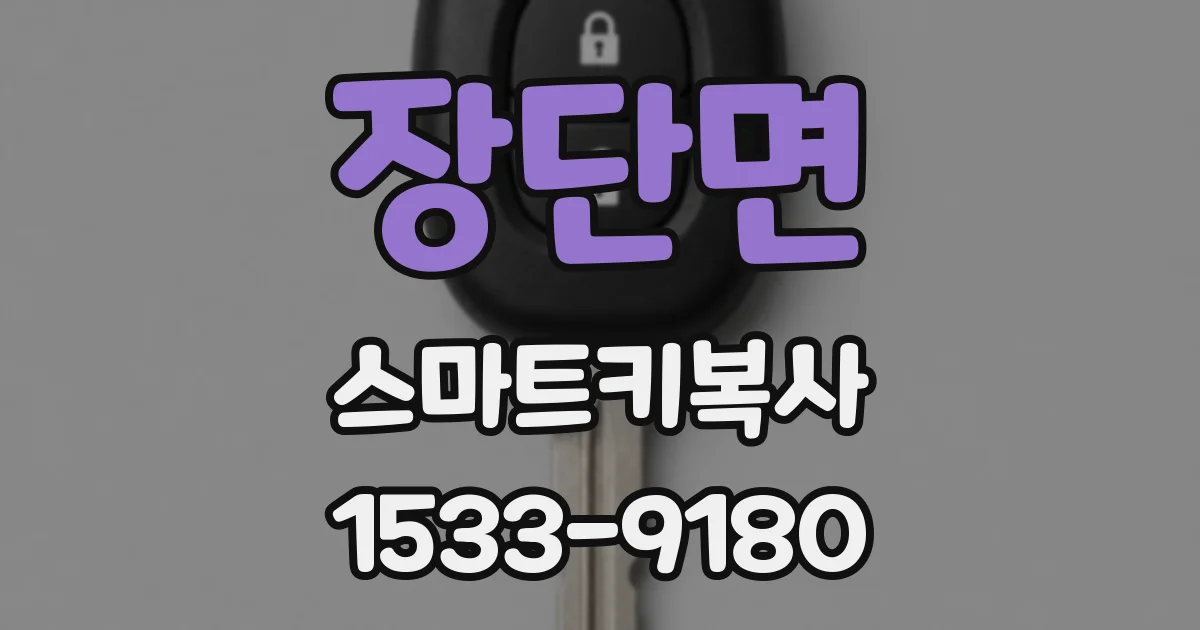 장단면 스마트키복사