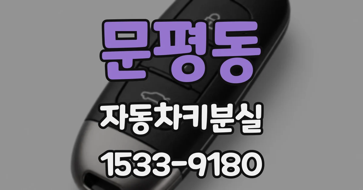 문평동 자동차키분실