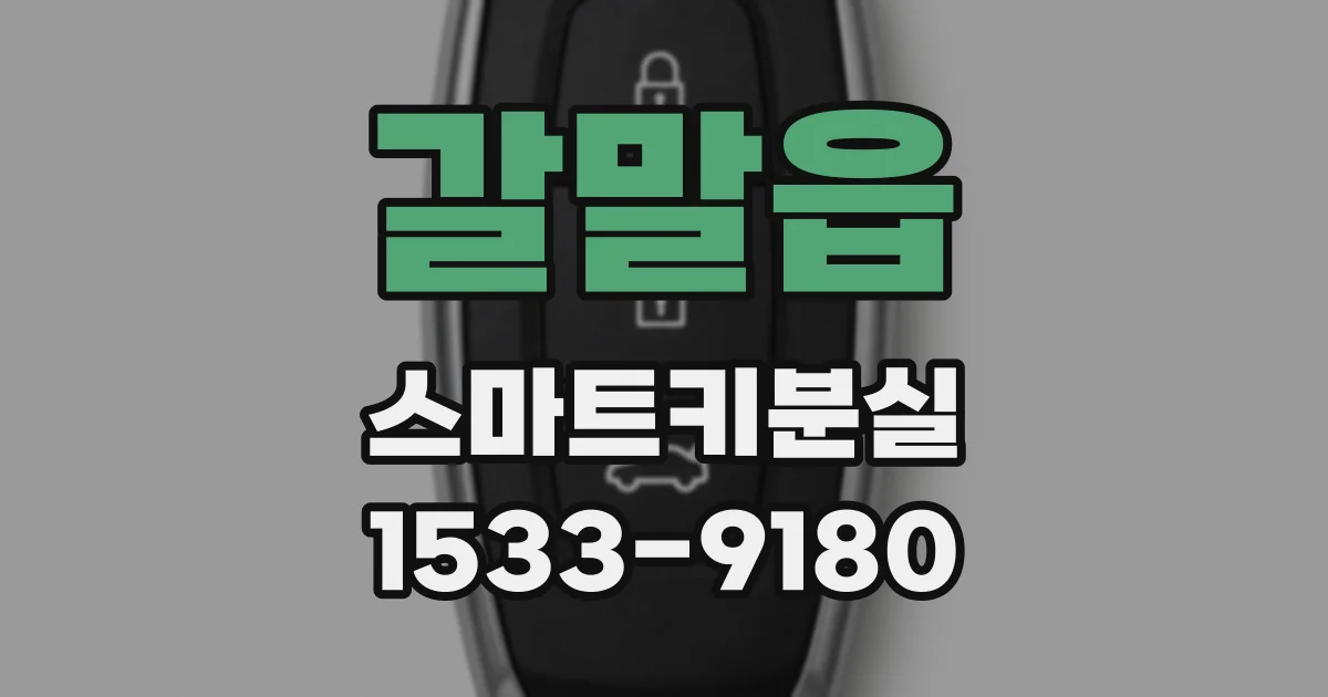 갈말읍 스마트키분실