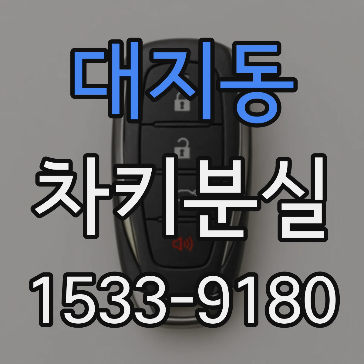 대지동 차키분실