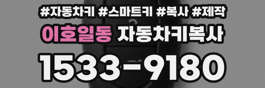 이호일동 자동차키복사