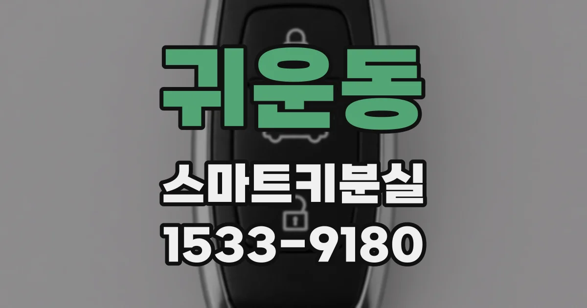 귀운동 스마트키분실