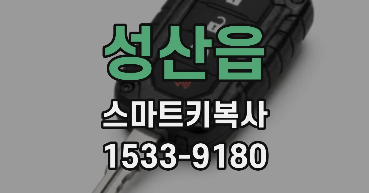 성산읍 스마트키복사