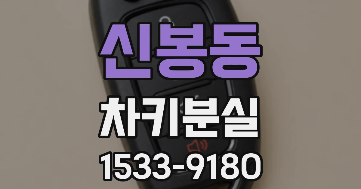 신봉동 차키분실