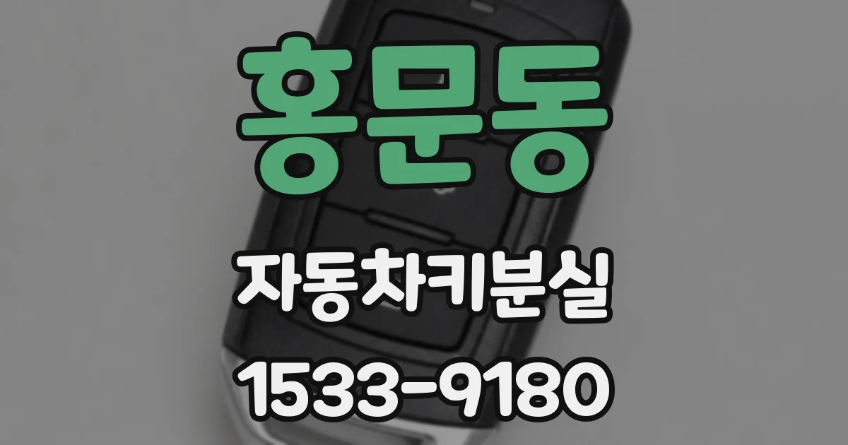 홍문동 자동차키분실