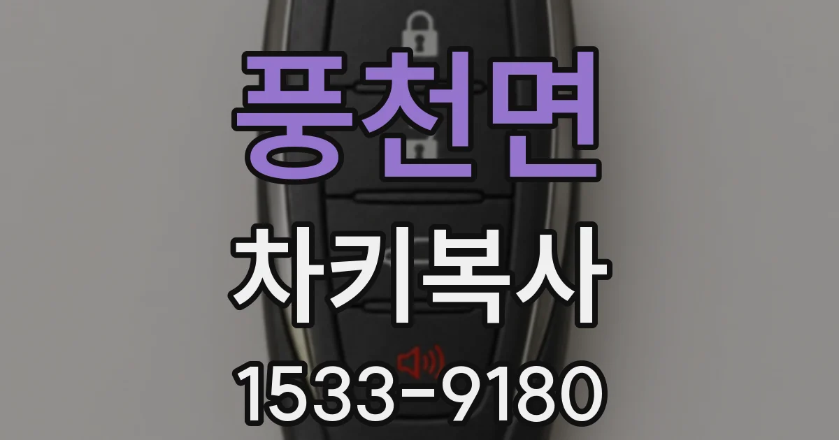 풍천면 차키복사