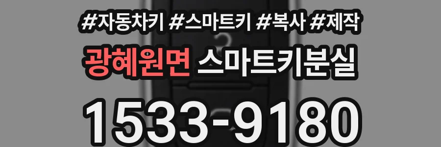 광혜원면 스마트키분실