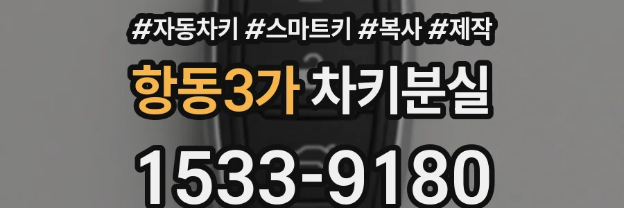 항동3가 차키분실