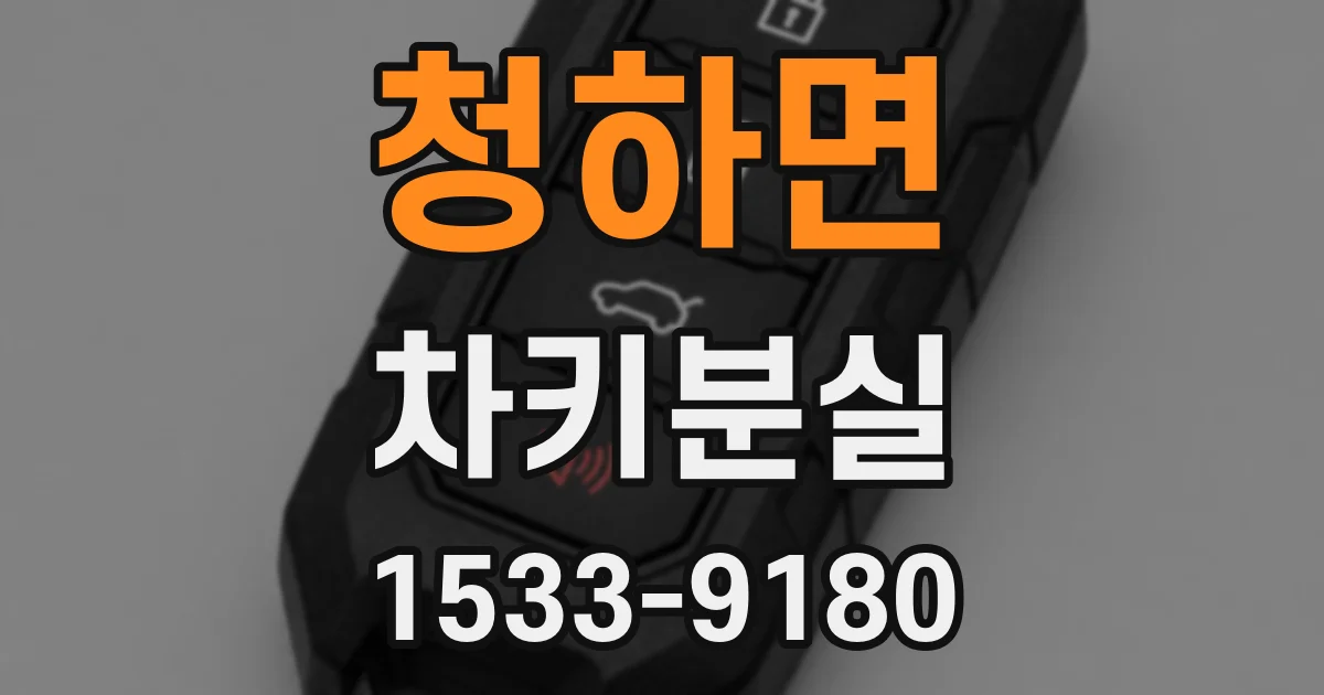 청하면 차키분실