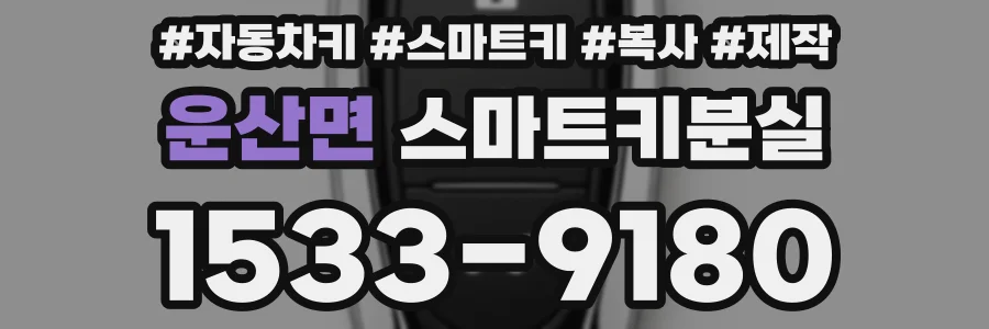 운산면 스마트키분실