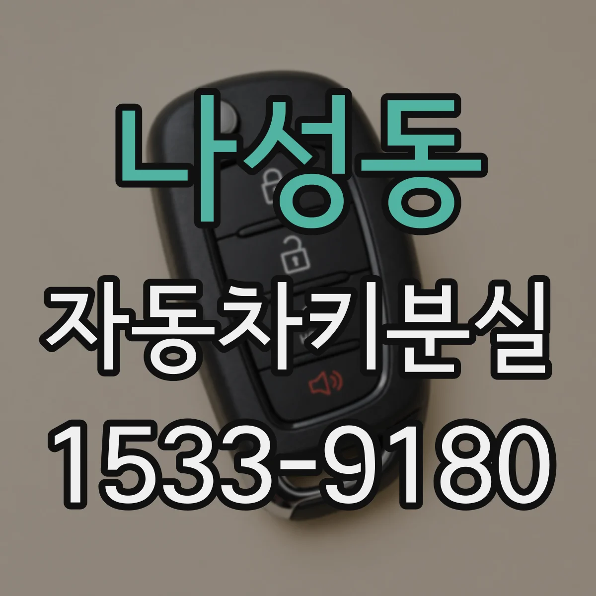 나성동 자동차키분실