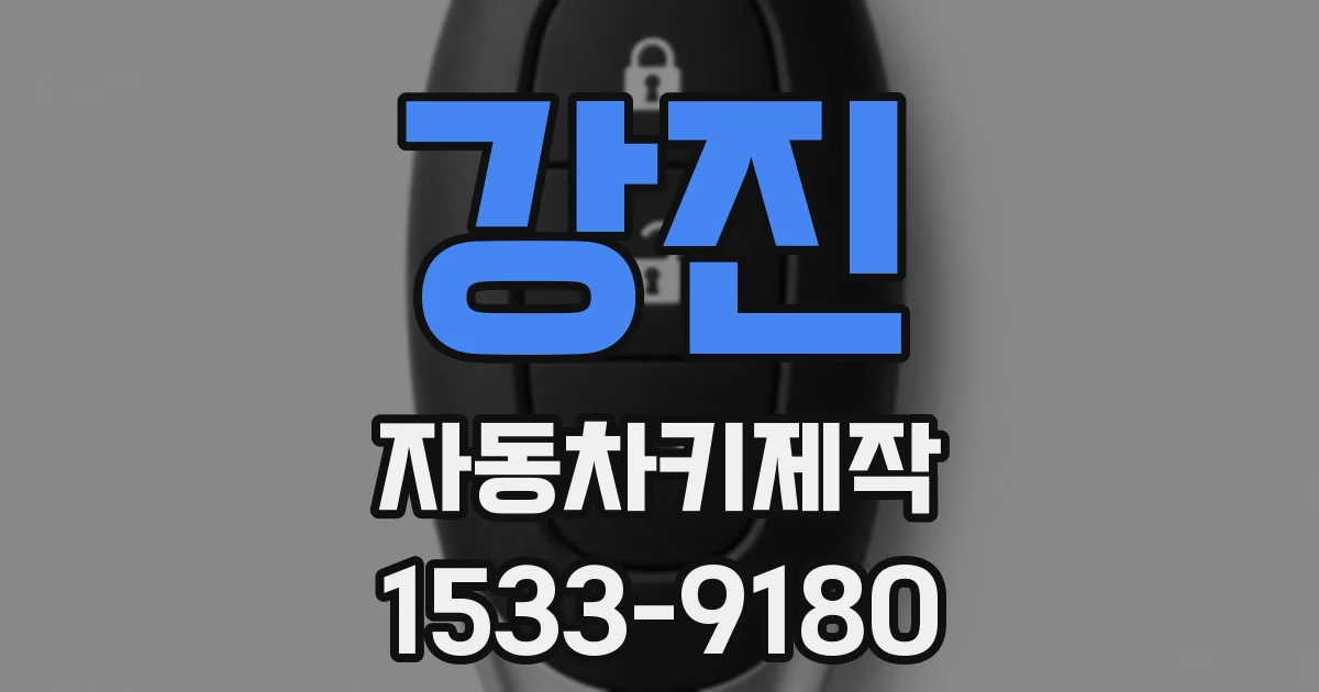 강진 자동차키제작