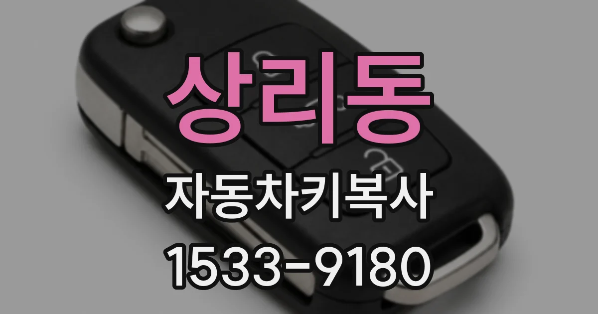상리동 자동차키복사