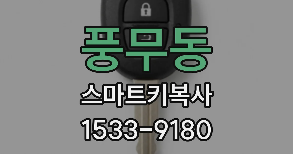 풍무동 스마트키복사