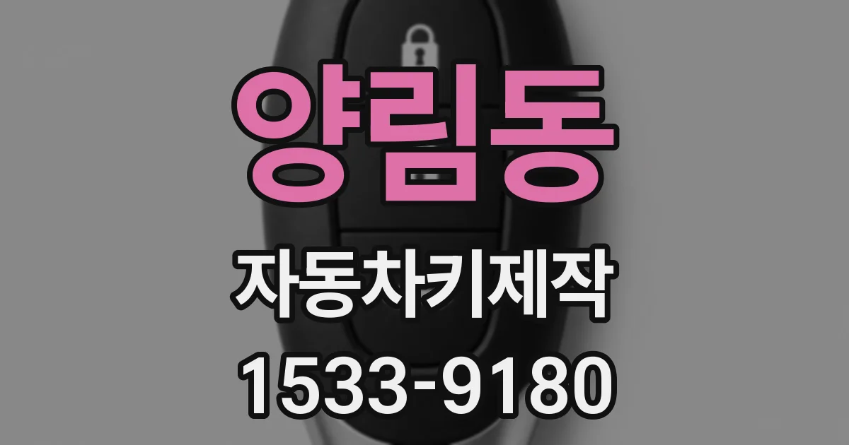 양림동 자동차키제작