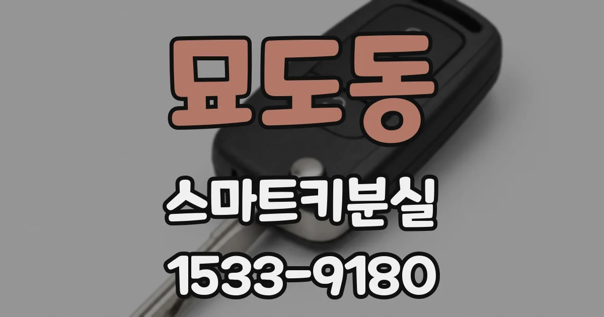 묘도동 스마트키분실
