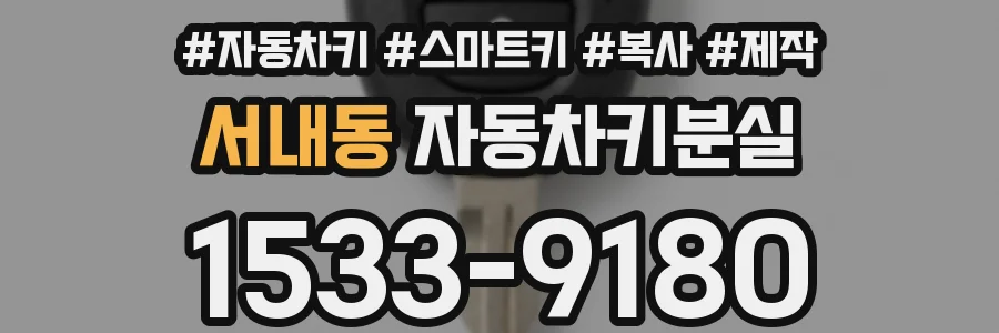 서내동 자동차키분실