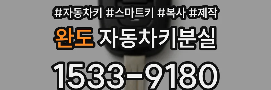 완도 자동차키분실