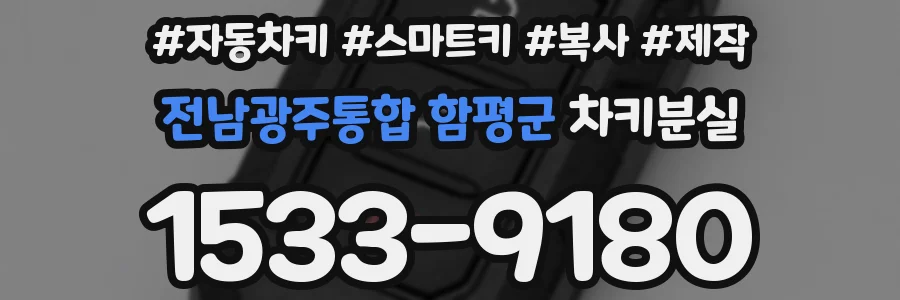 전남광주통합 함평군 차키분실