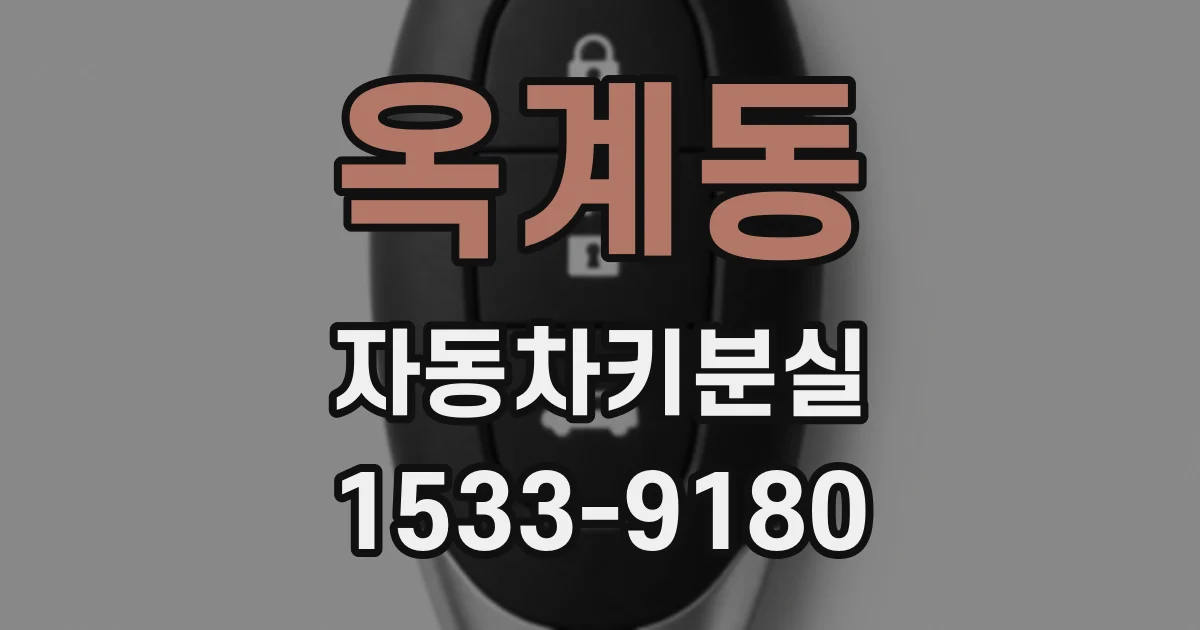 옥계동 자동차키분실